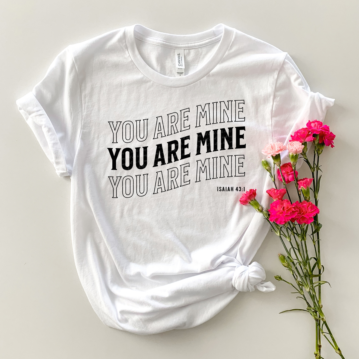 You Are Mine Isaiah 43:1 Squiggle 81088 DTF Transfer