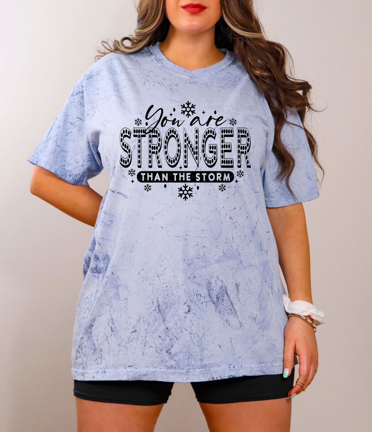 You Are Stronger Than The Storm Black 76150 DTF Transfer