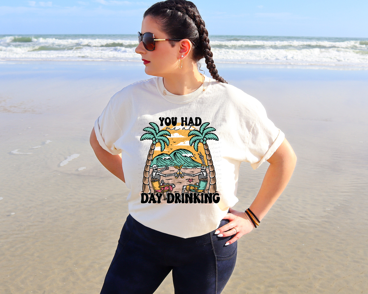 You Had Me At Day Drinking Palm Trees 115805 DTF TRANSFER