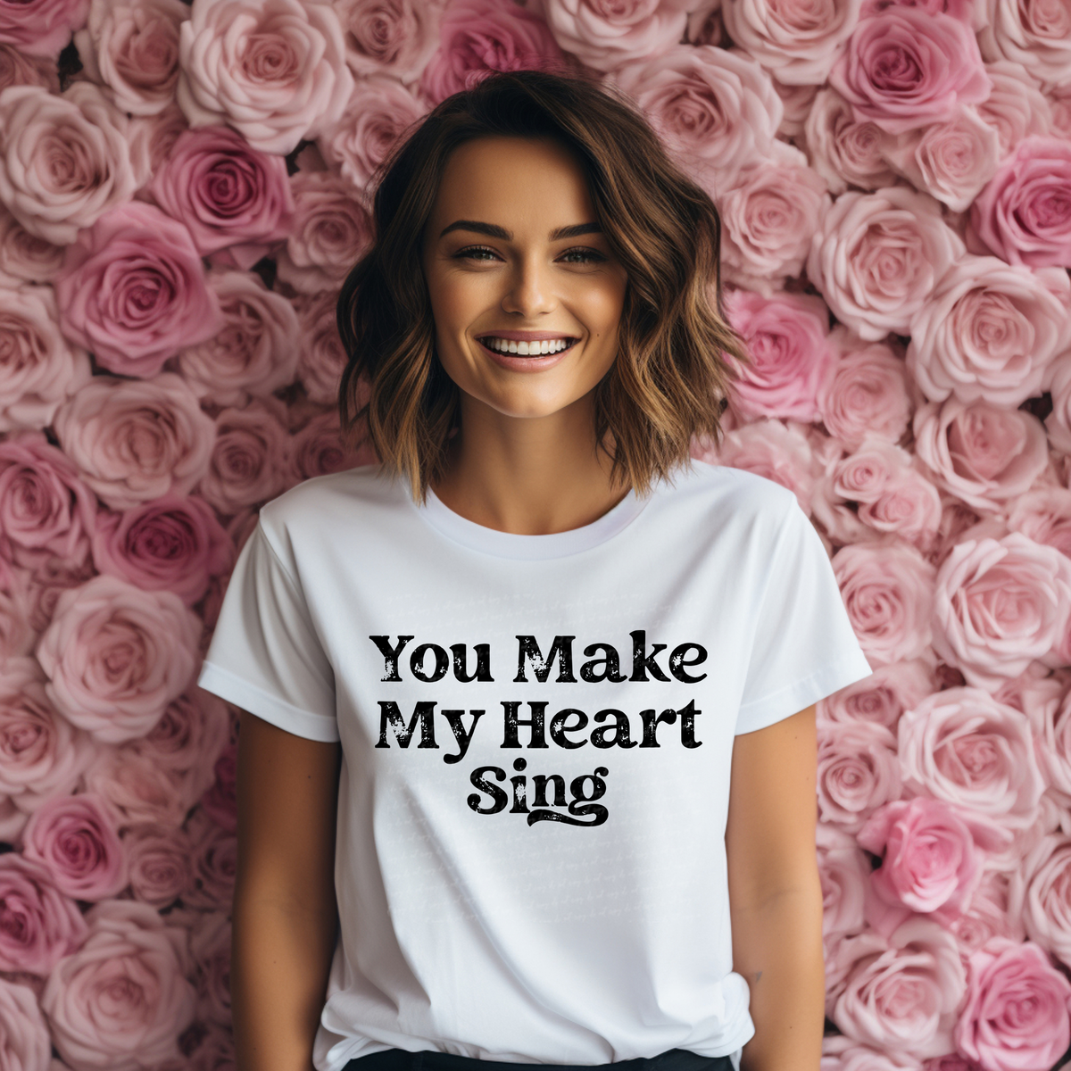 You Make My Heart Sing BLACK 116999 DTF Transfer