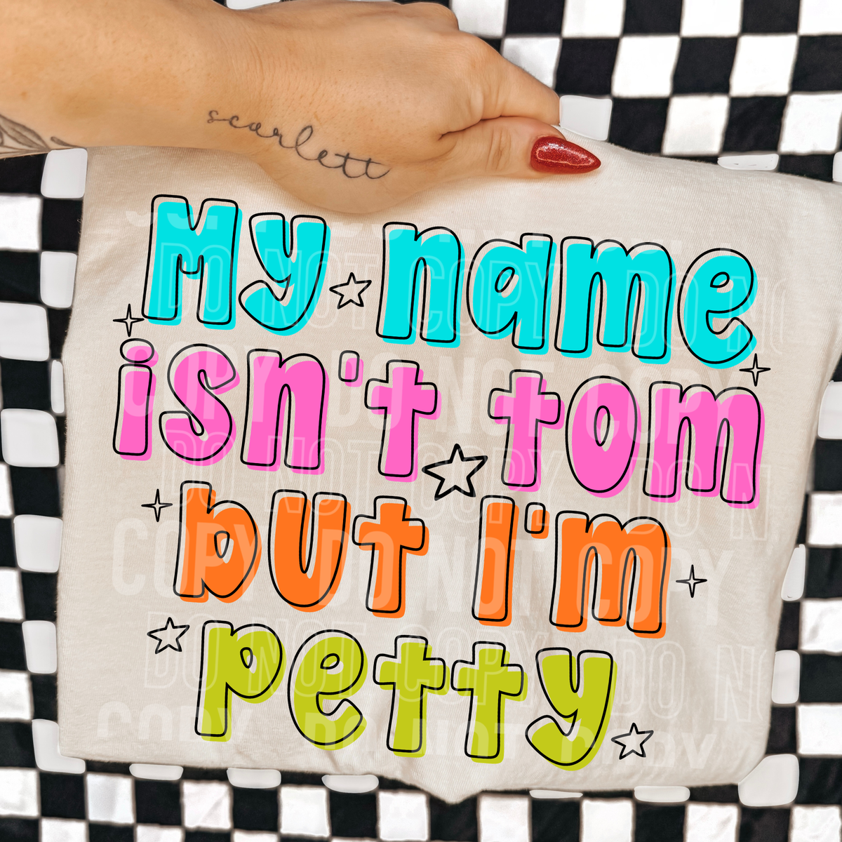 My name isn't tom (SBB) DTF Transfer