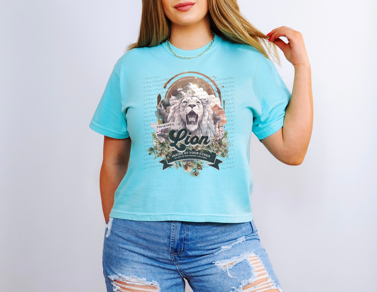 You've Got A Lion Inside Of Your Lungs So Get Up And Praise The Lord 81094 DTF Transfer