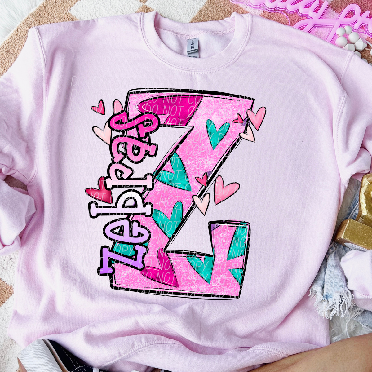 Zebras Valentine Mascot (City) DTF transfer