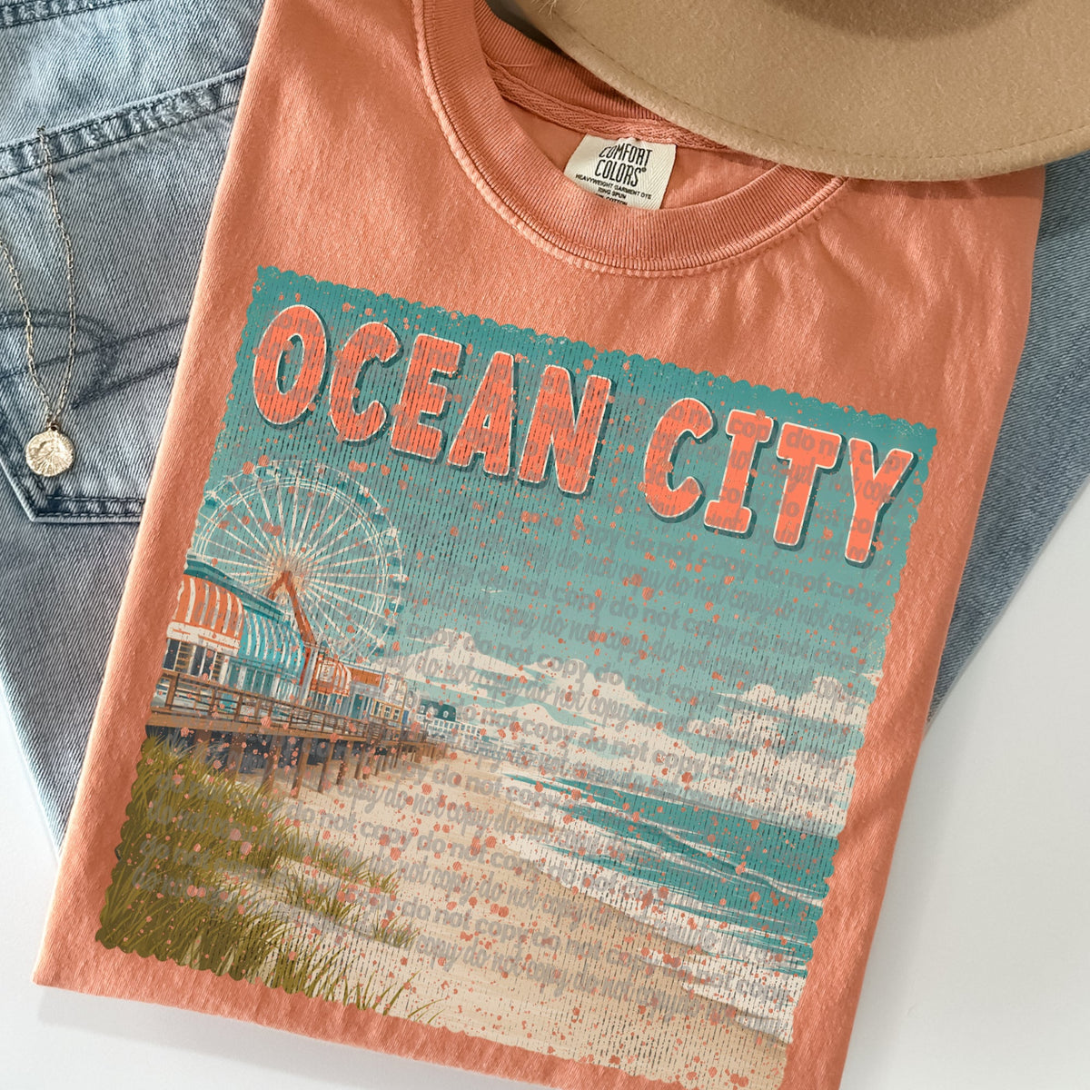 Ocean City Stamp (TTD) 102523 DTF transfer