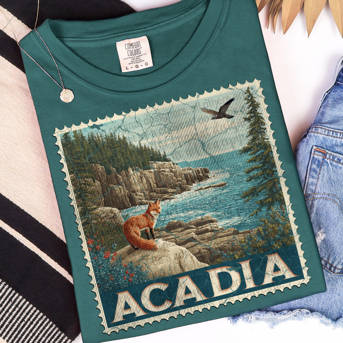 Acadia Stamp (TTD) 107666 DTF transfer