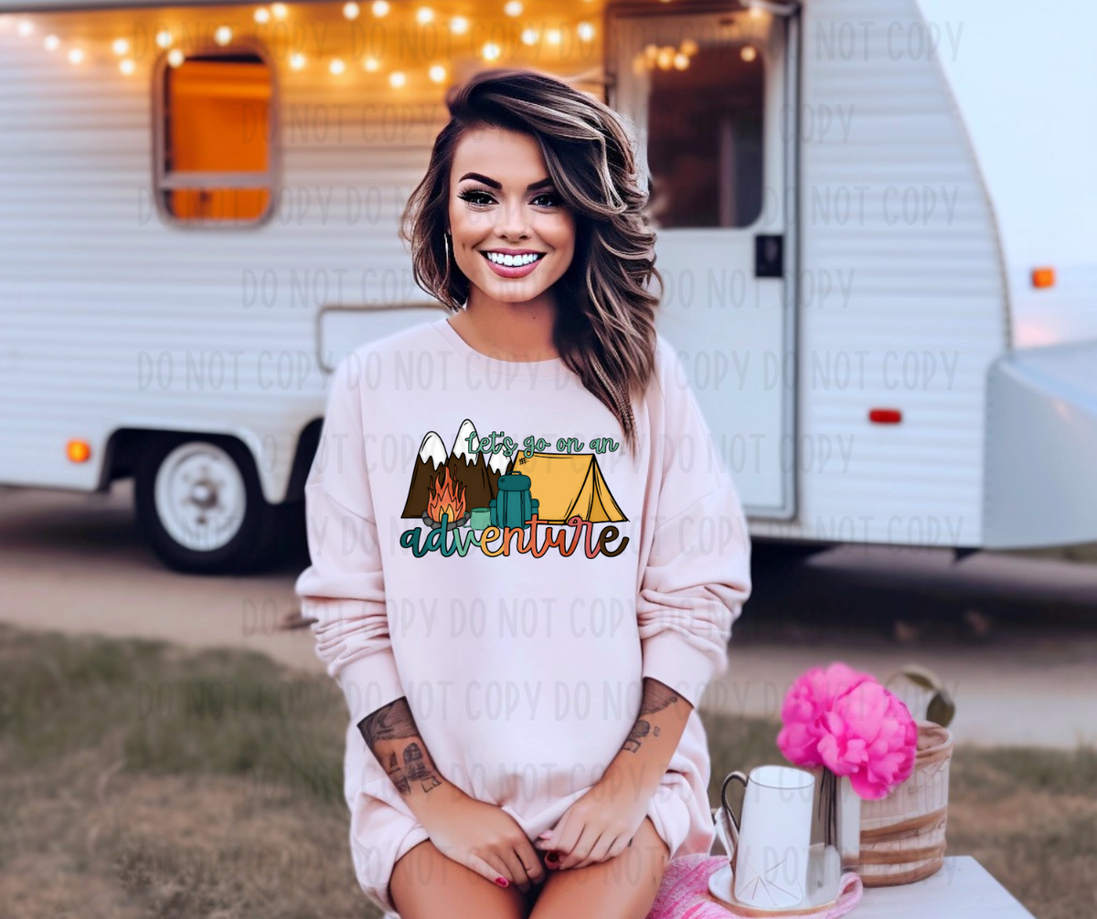 Let's go on an adventure TENT (Canvista) DTF transfer