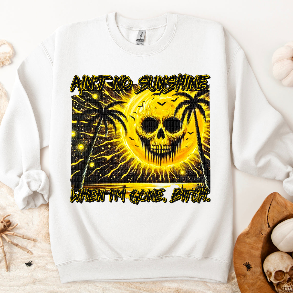 Ain't No Sunshine When I'm Gone Bitch 104469 DTF transfer