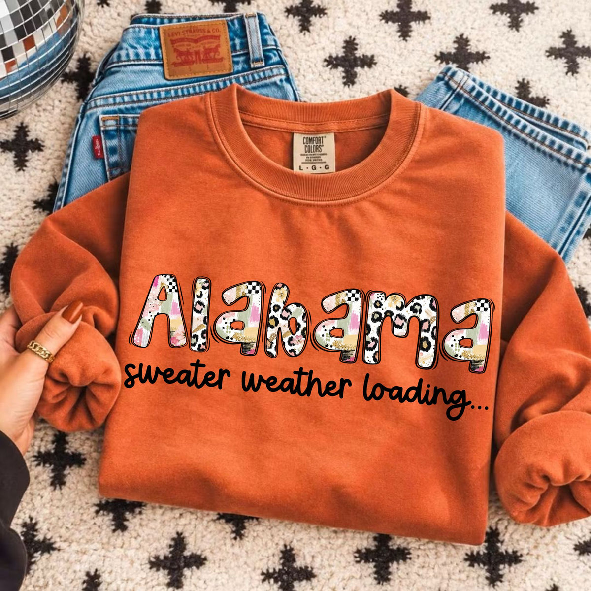 Alabama sweater weather loading (Vehement) DTF Transfer