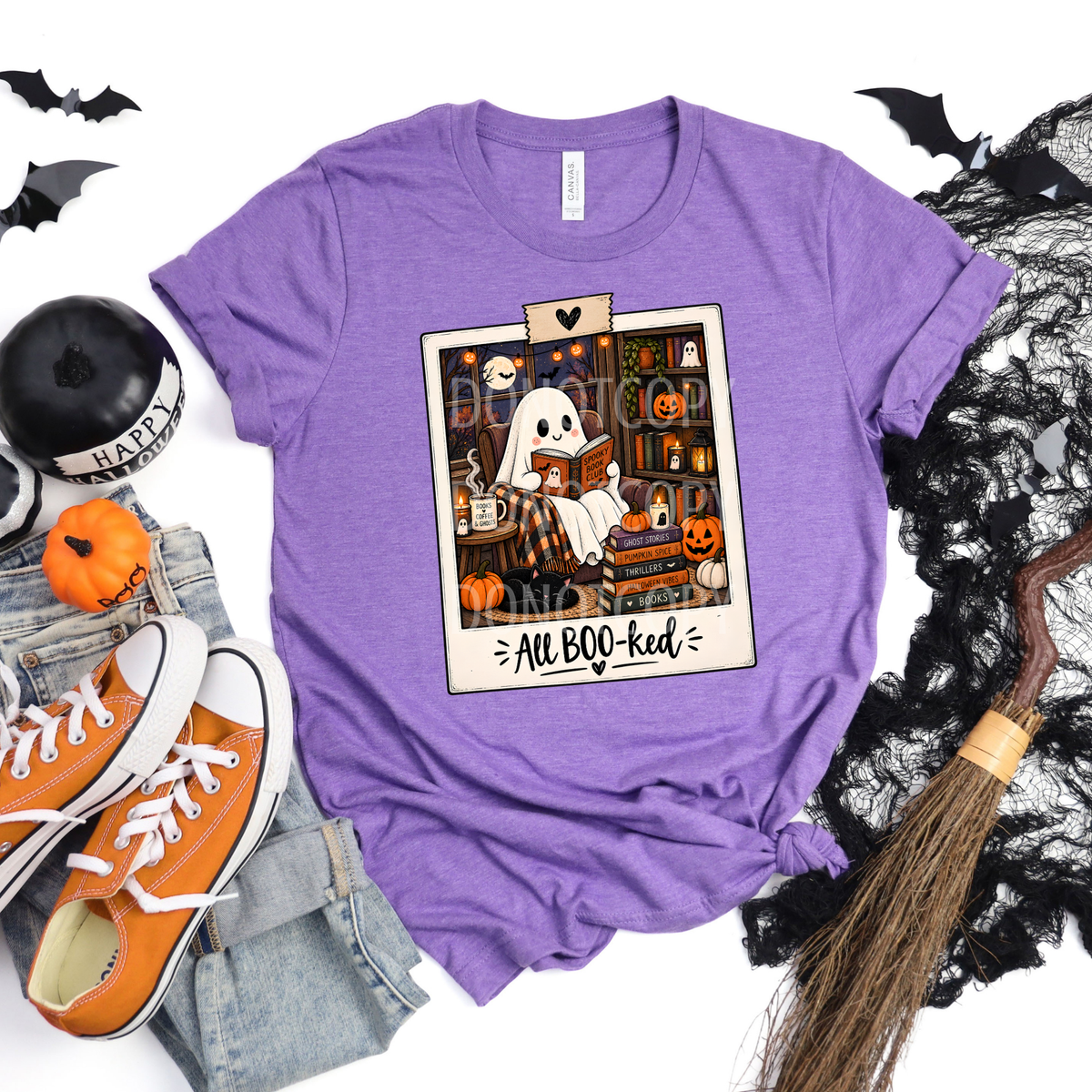 All boo-ked ghost polaroid (CSG) DTF Transfer