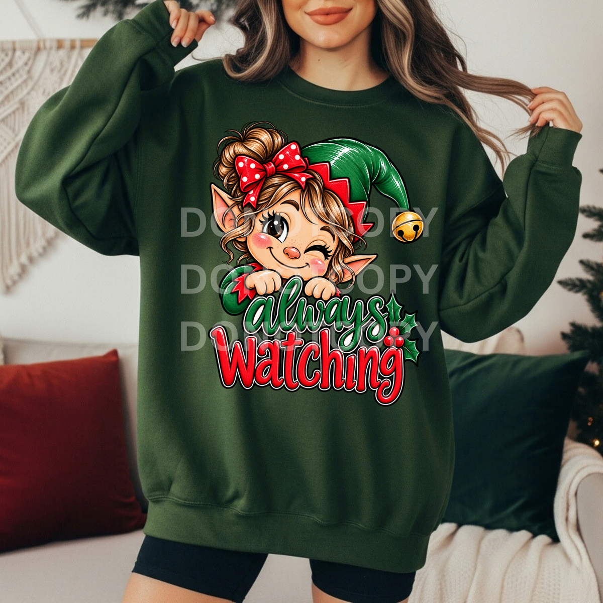 Always Watching Girl Elf (CSG) DTF Transfer