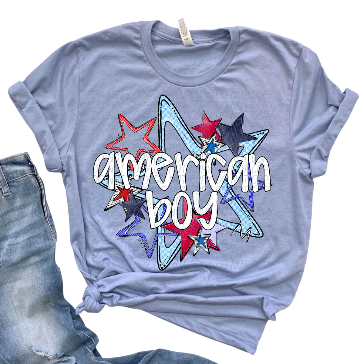 American Boy Stars (CITY) DTF transfer