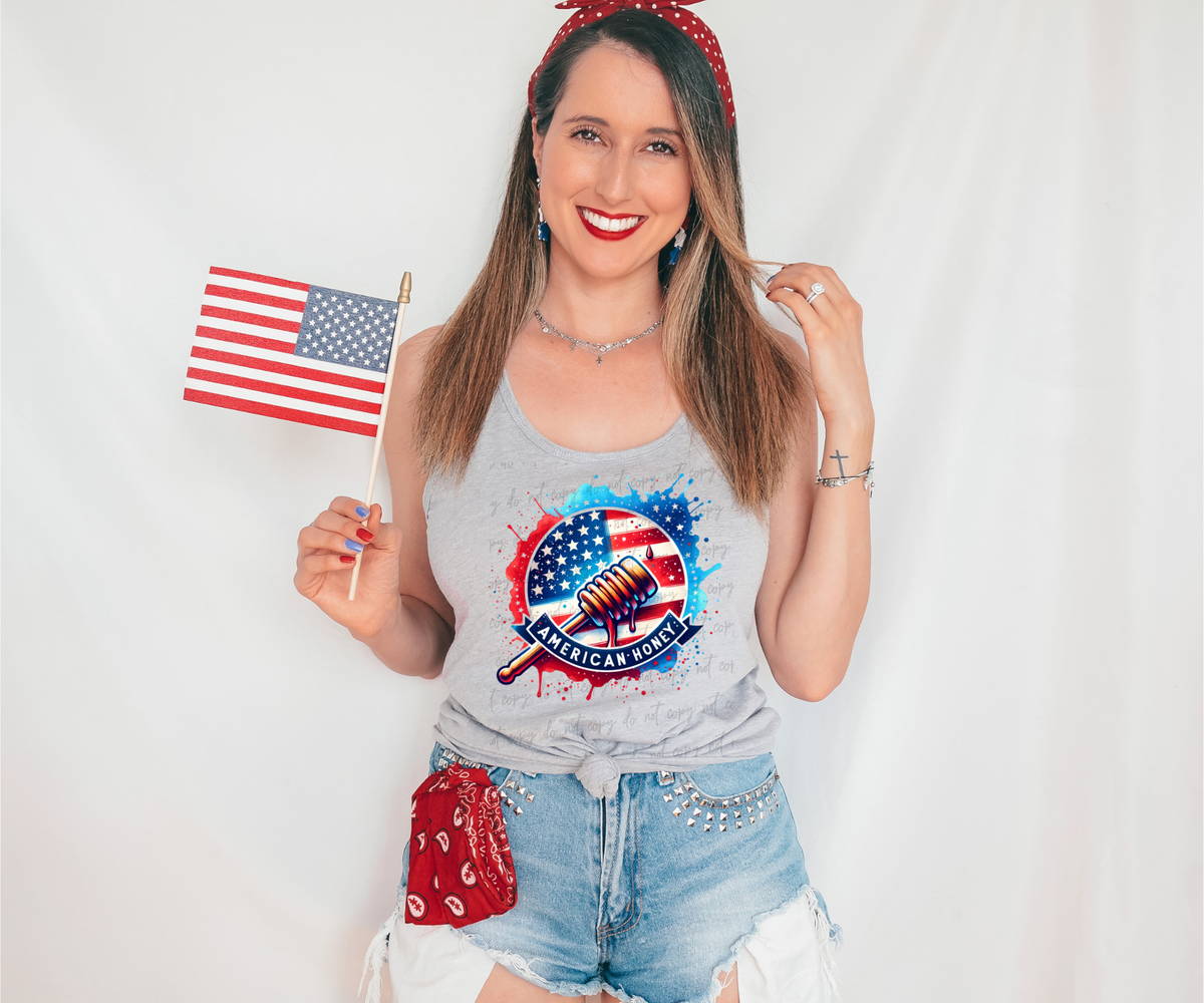 American honey circle 28813 DTF Transfer