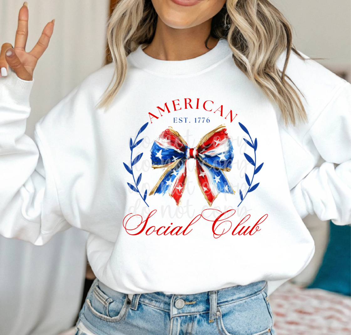 American Social Club Bow (PARKER) DTF transfer