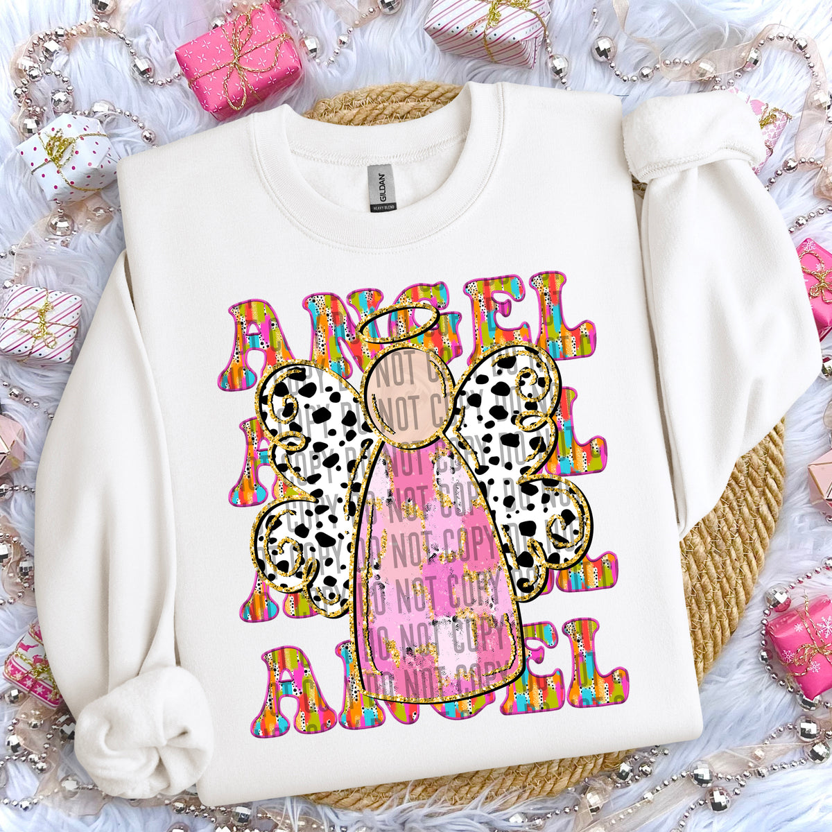 Angel Stacked Brushstrokes 69543 DTF transfer