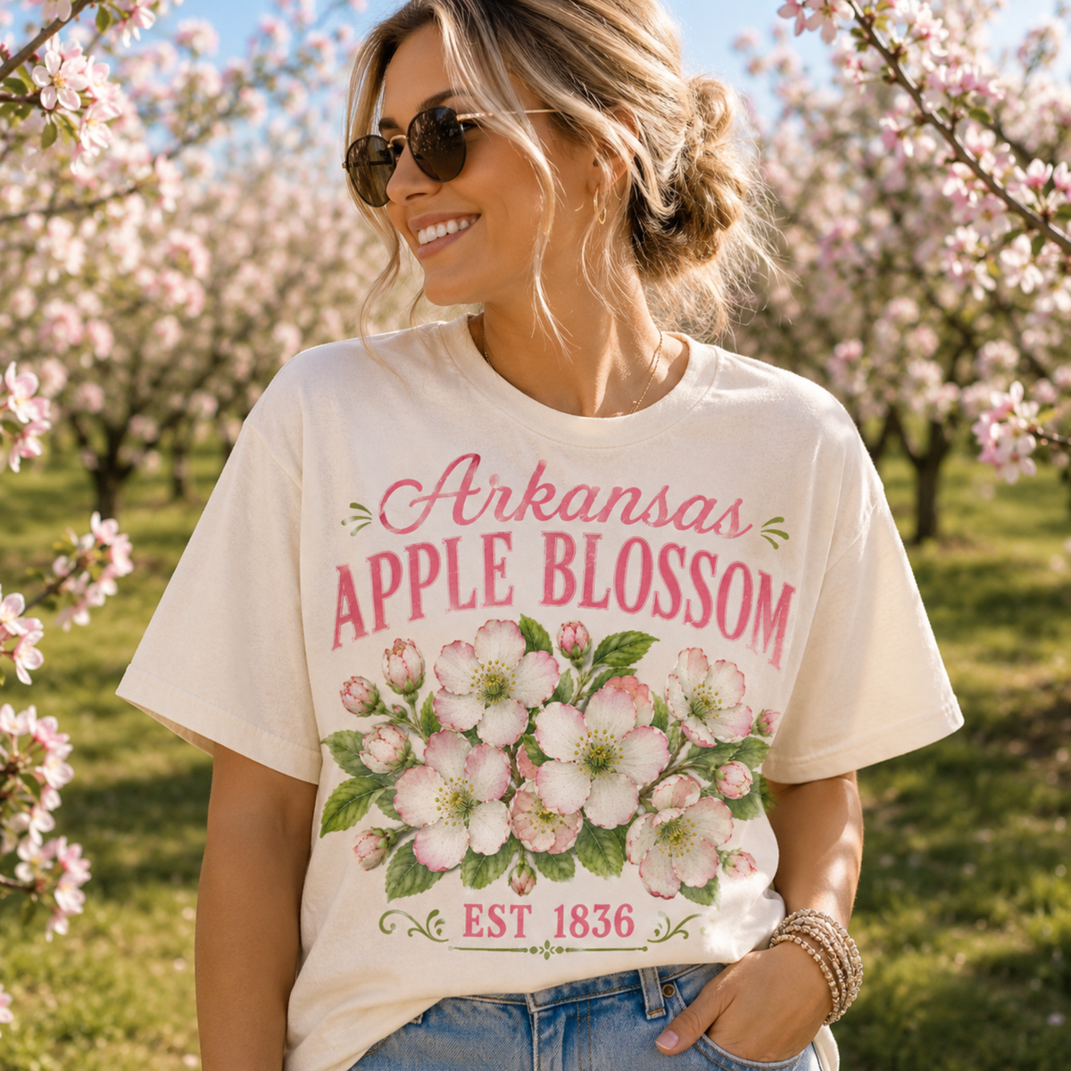 Arkansas apple blossom (Parker) DTF Transfer