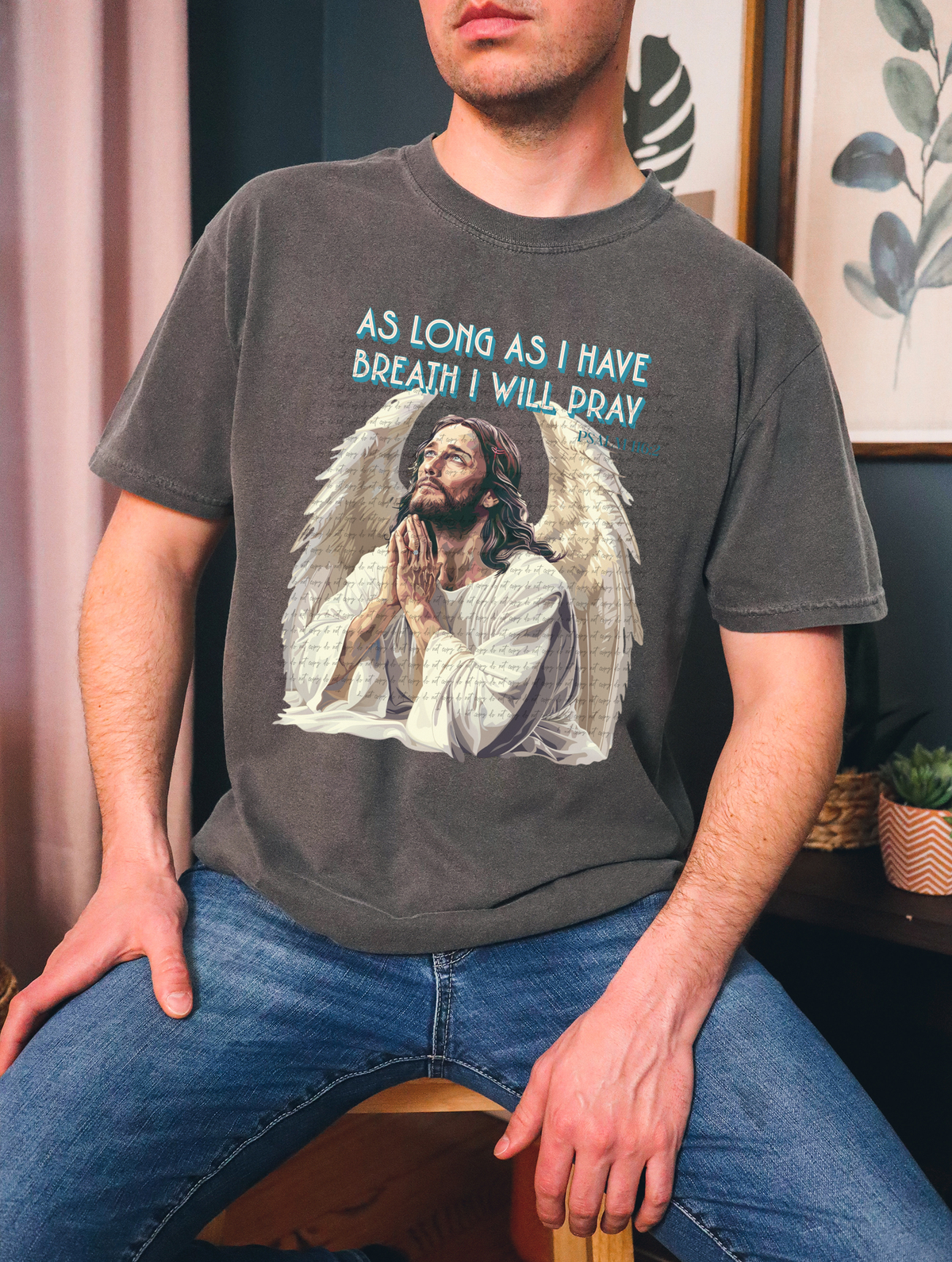 As Long As I Have Breath I Will Pray 59473 DTF transfer