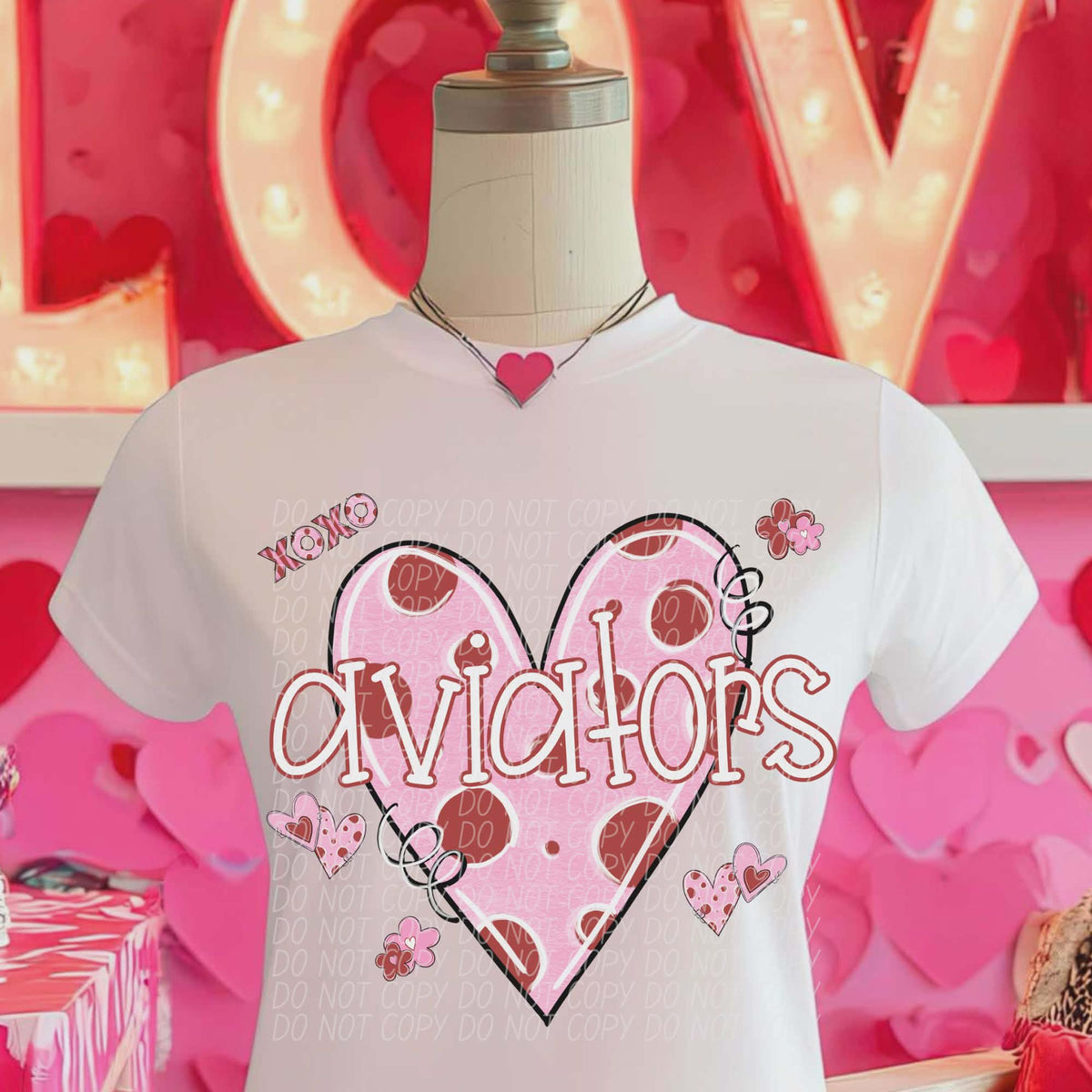 Aviators Valentine Heart (City) DTF transfer