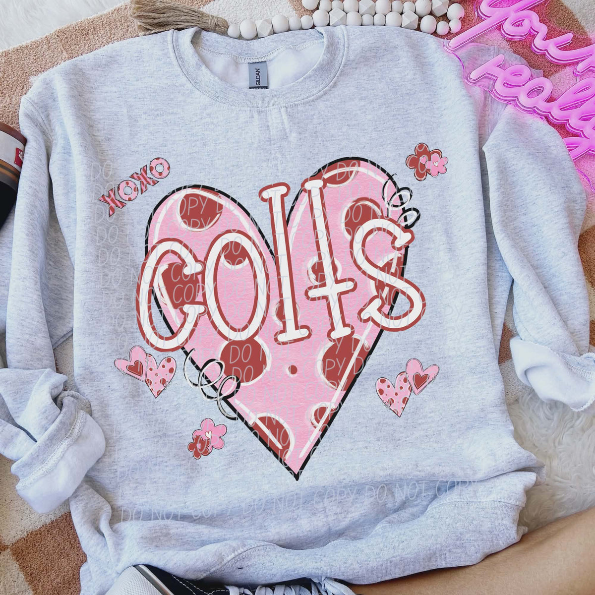 Colts Valentine Heart (City) DTF transfer