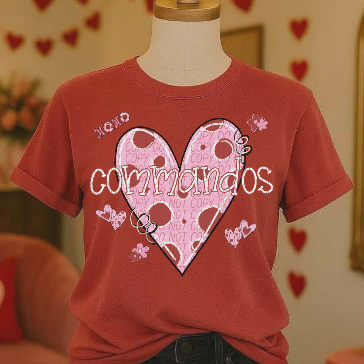 Commandos Valentine Heart (City) DTF transfer