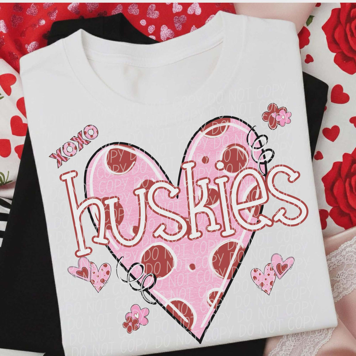 Huskies Valentine Heart (City) DTF transfer