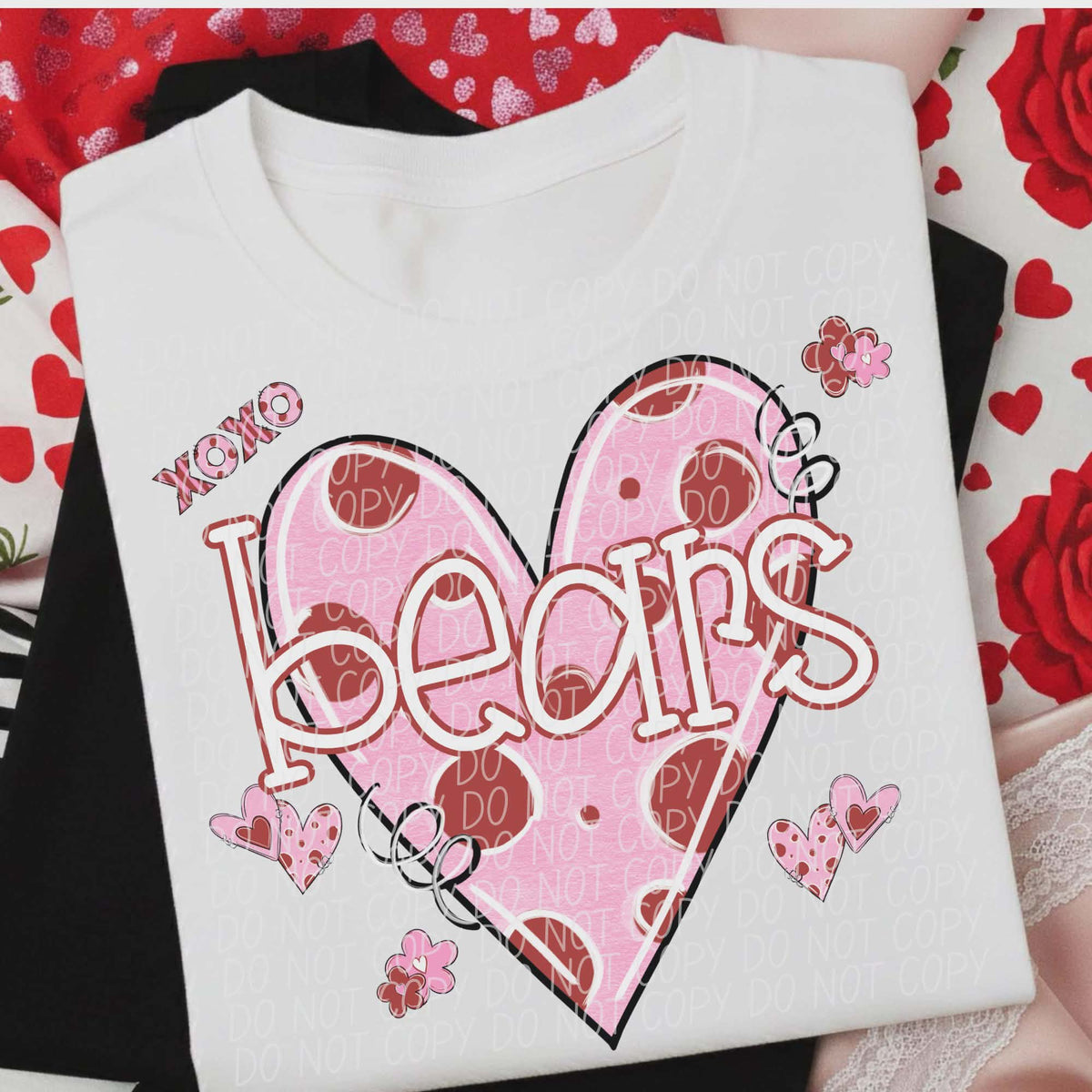 Bears Valentine Heart (City) DTF transfer