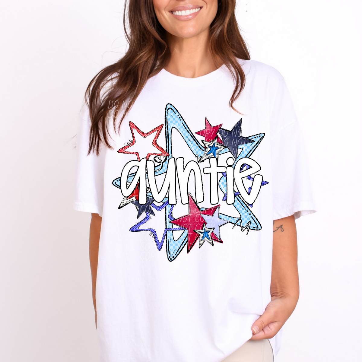 AUNTIE fourth of July stars (CITY) DTF transfer