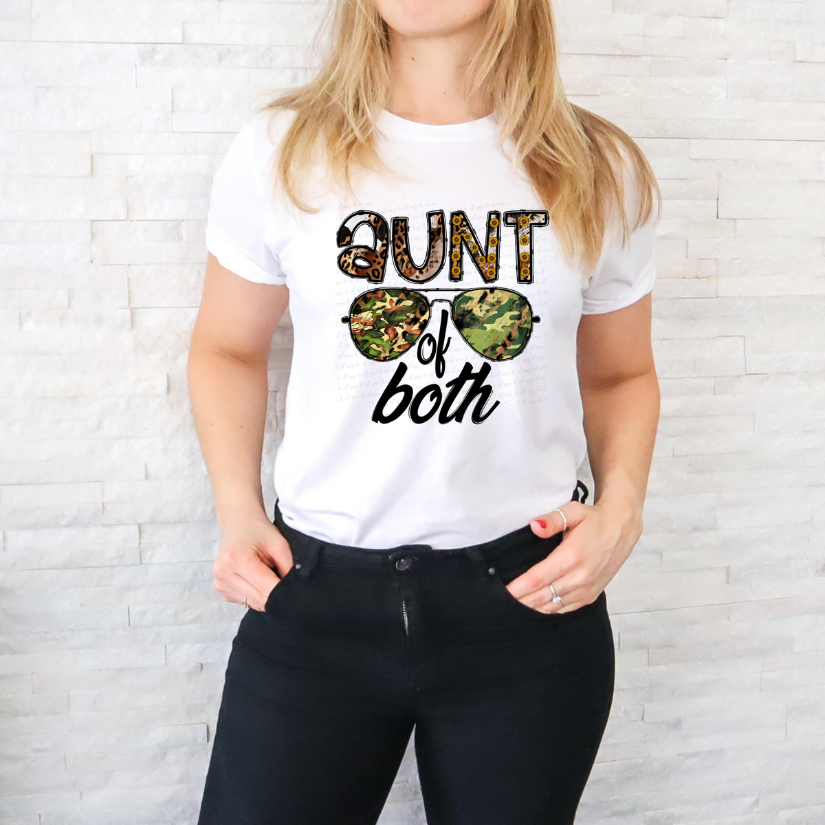 Aunt of Both Sunglasses 116201 DTF Transfer