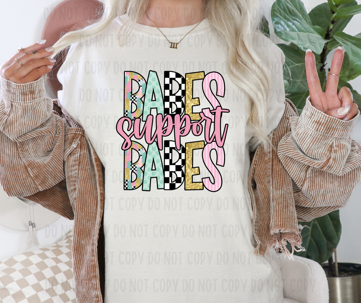 Babes support Babes (canvista) DTF transfer