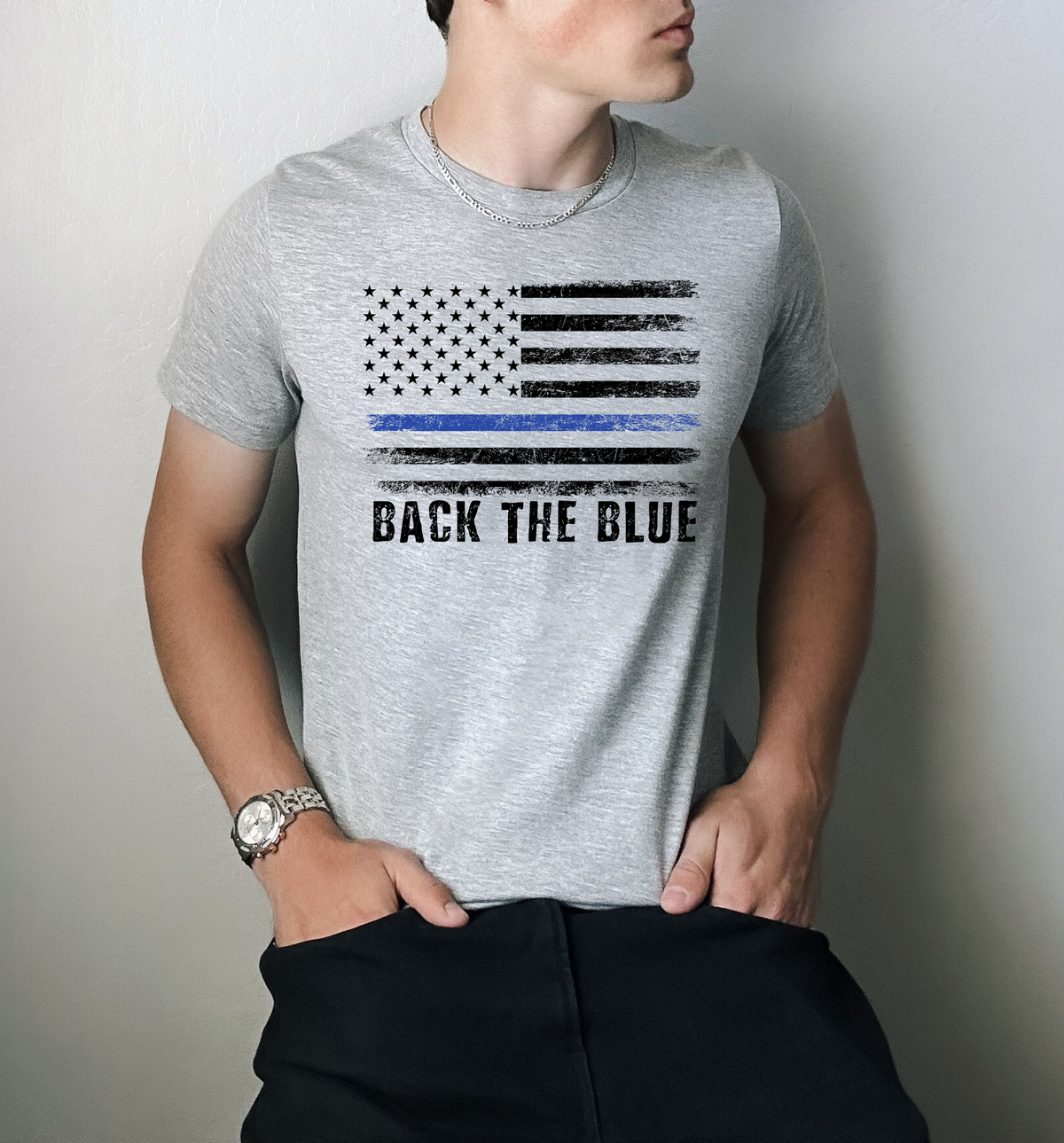 Back The Blue Flag 117111 DTF Transfer