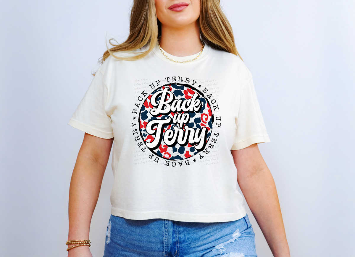 Back Up Terry Leopard Circle 114772 DTF transfer