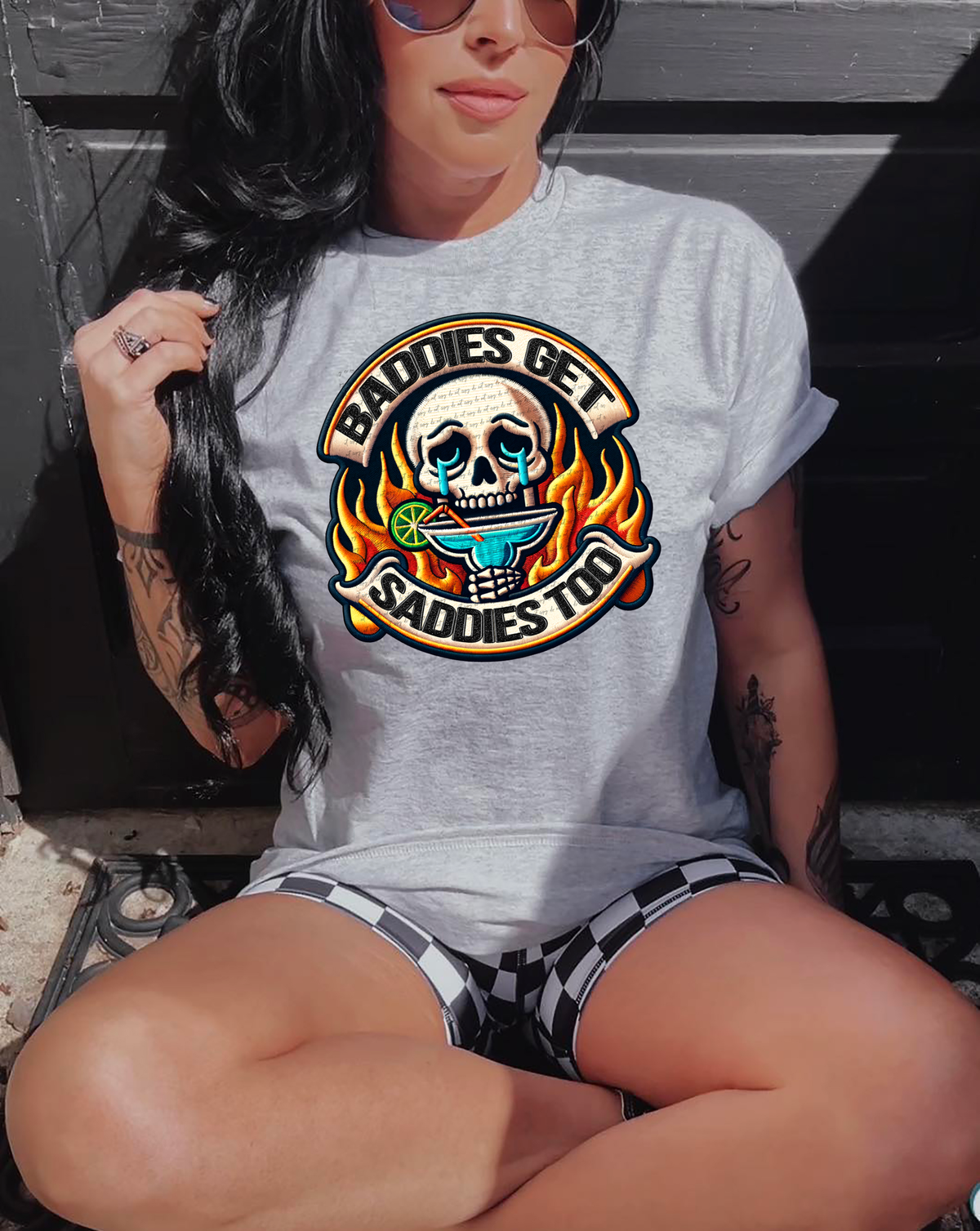 Baddies Get Saddies Too 42446 DTF transfer