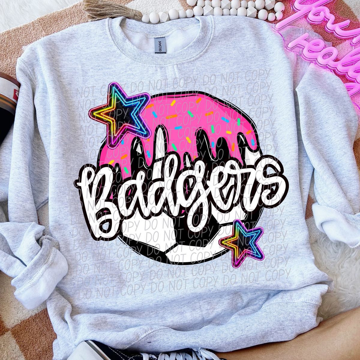 Dripping SOCCER Badgers (CITY) DTF transfer