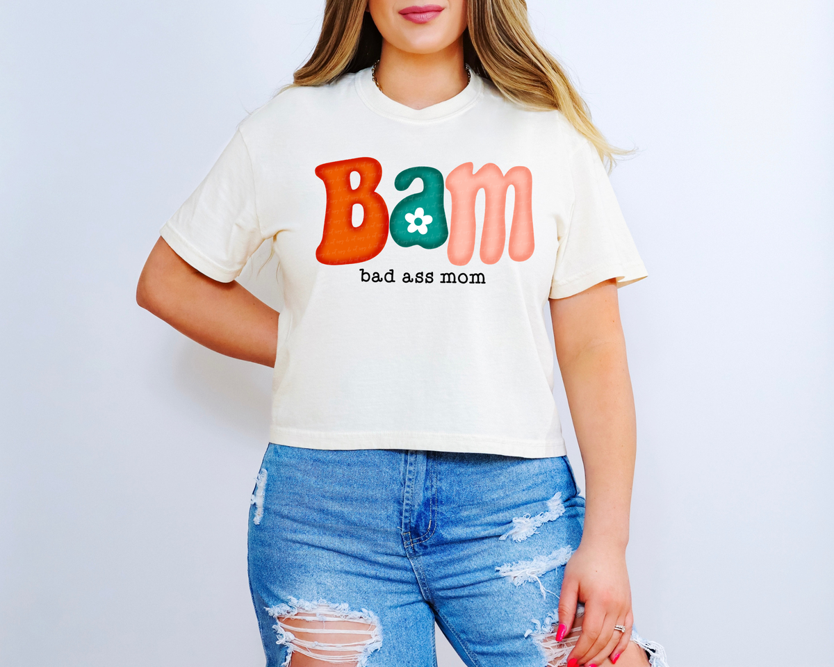 BAM Bad Ass Mom Retro 114773 DTF transfer