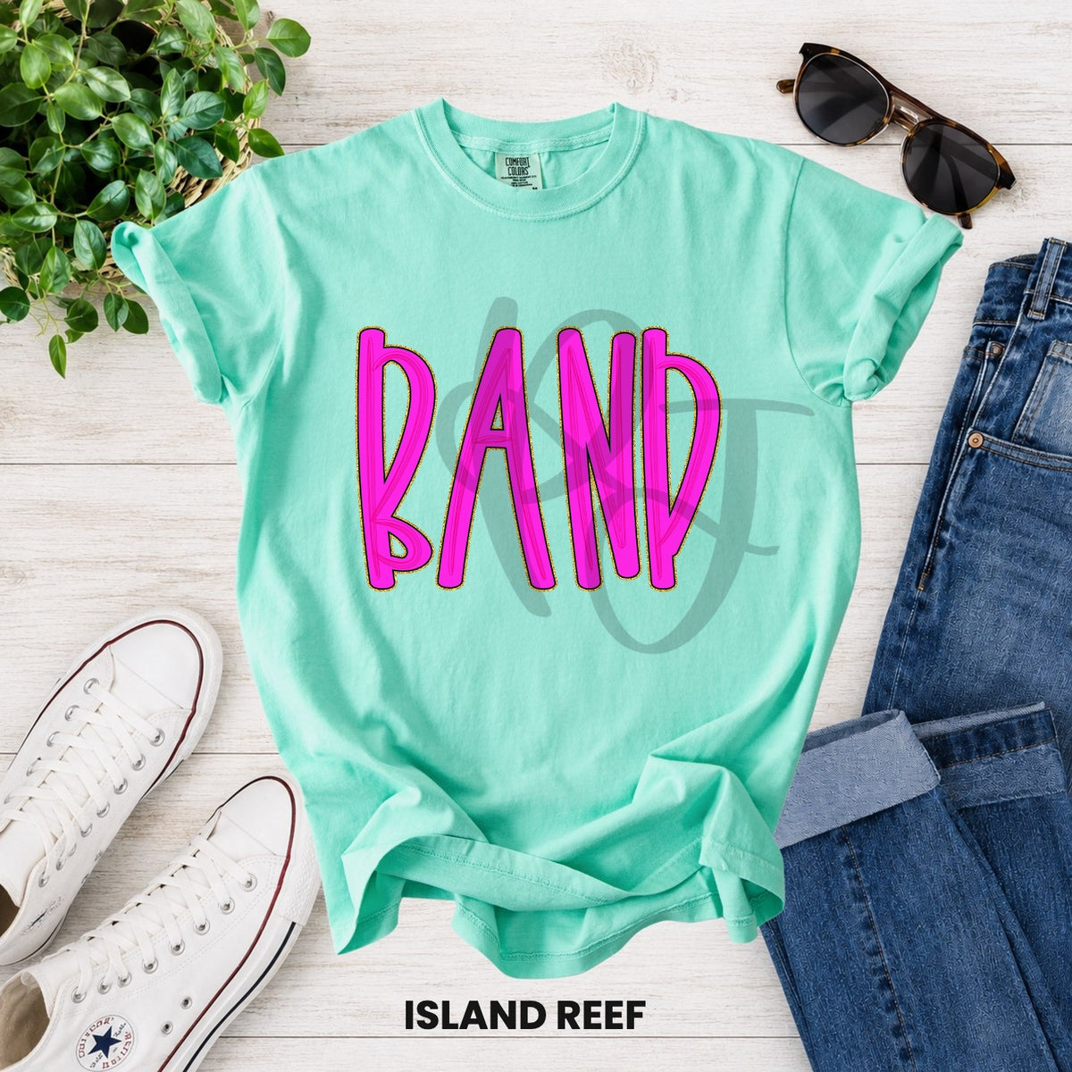 Band bright pink (Parker) DTF transfer