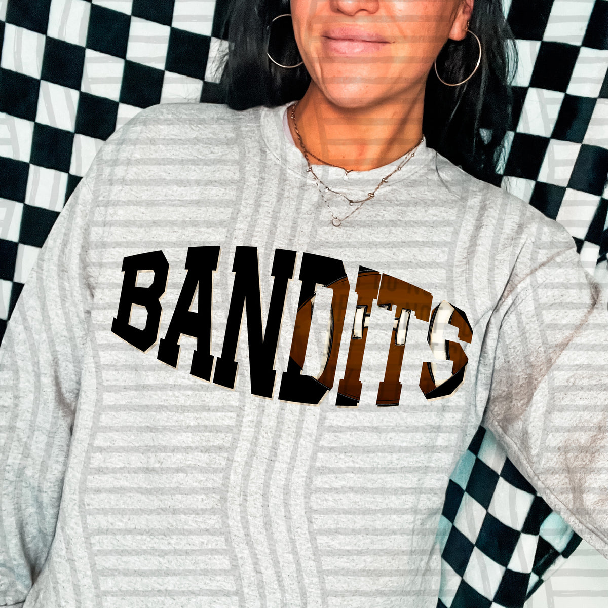 Bandits varsity clipped football (Caplinger) DTF transfer