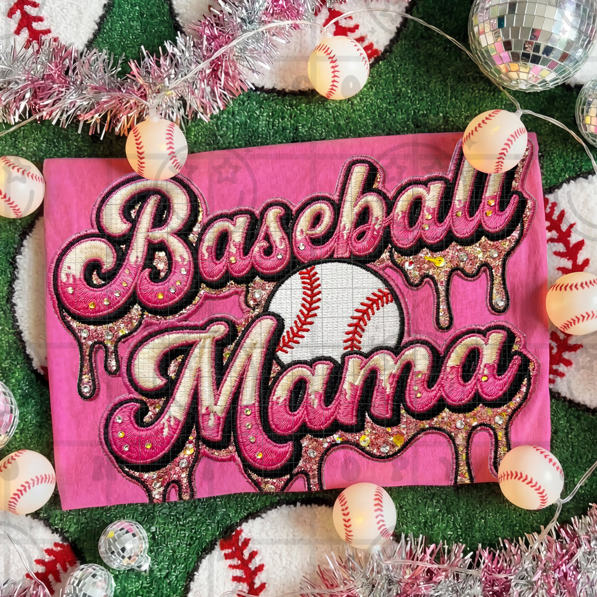 Baseball mama drip (Hw) DTF Transfer