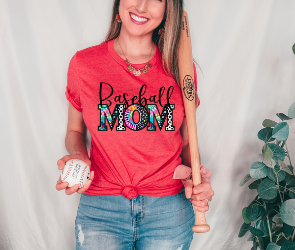 Baseball Mom Faux Rhinestone 59307 DTF transfer