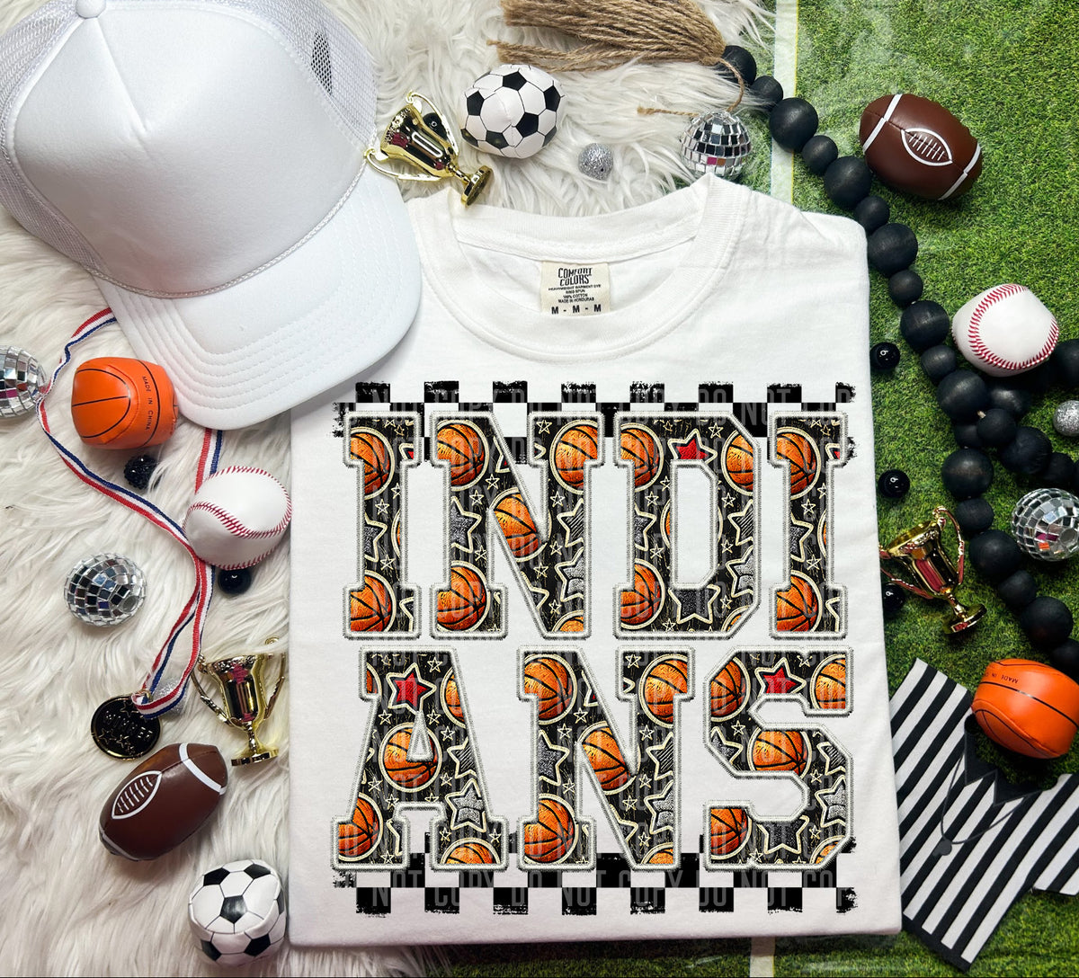 Basketball Indians 66435 DTF transfer