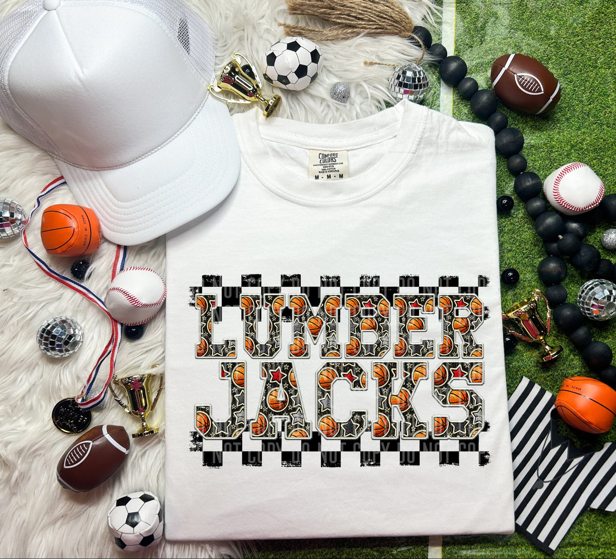 Basketball Lumberjacks 66447 DTF transfer