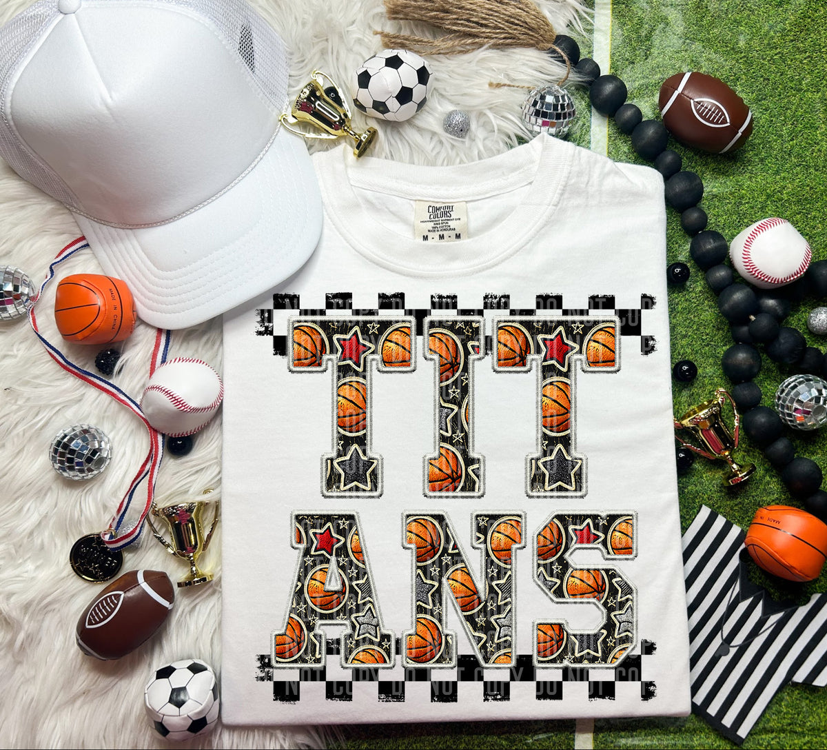 Basketball Titans 66473 DTF transfer