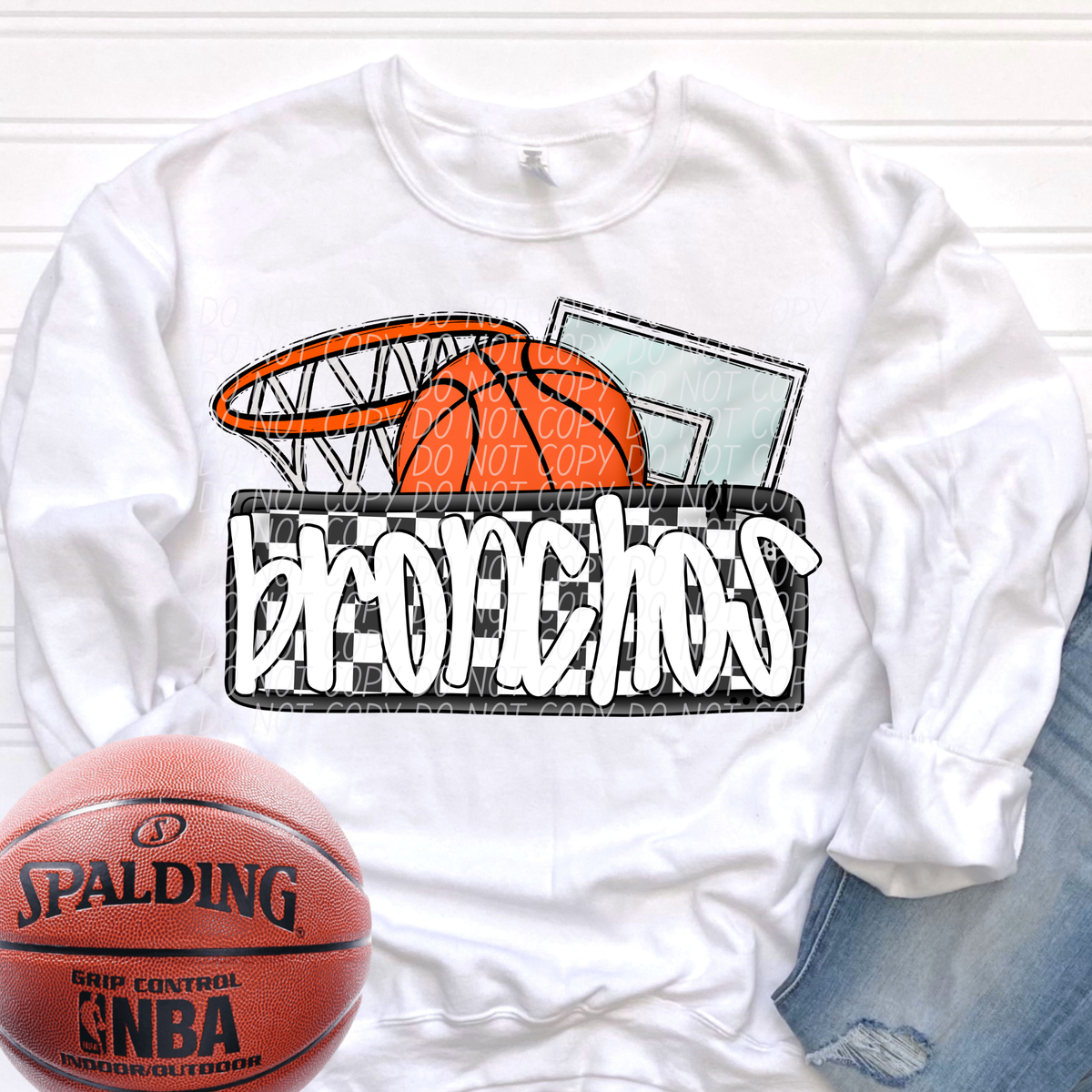 Basketball Bronchos (City) DTF transfer
