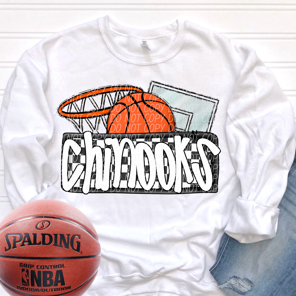 Basketball Chinooks (City) DTF transfer