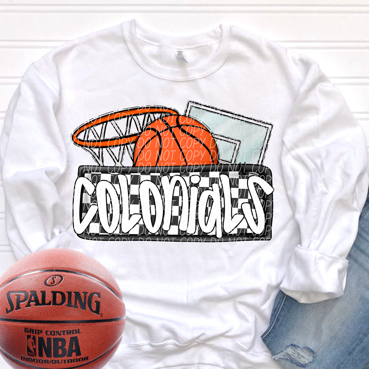 Basketball Colonials (City) DTF transfer