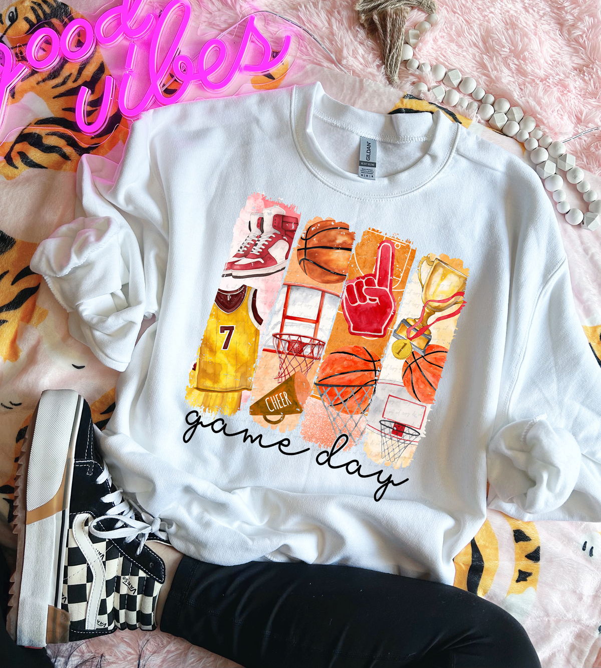 Game Day Basketball Brushstroke 117772 DTF transfer