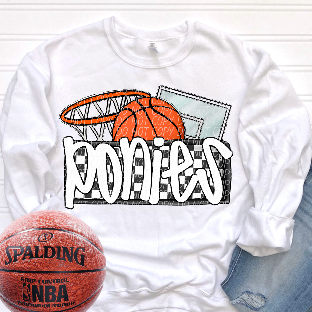 Basketball Ponies (City) DTF transfer