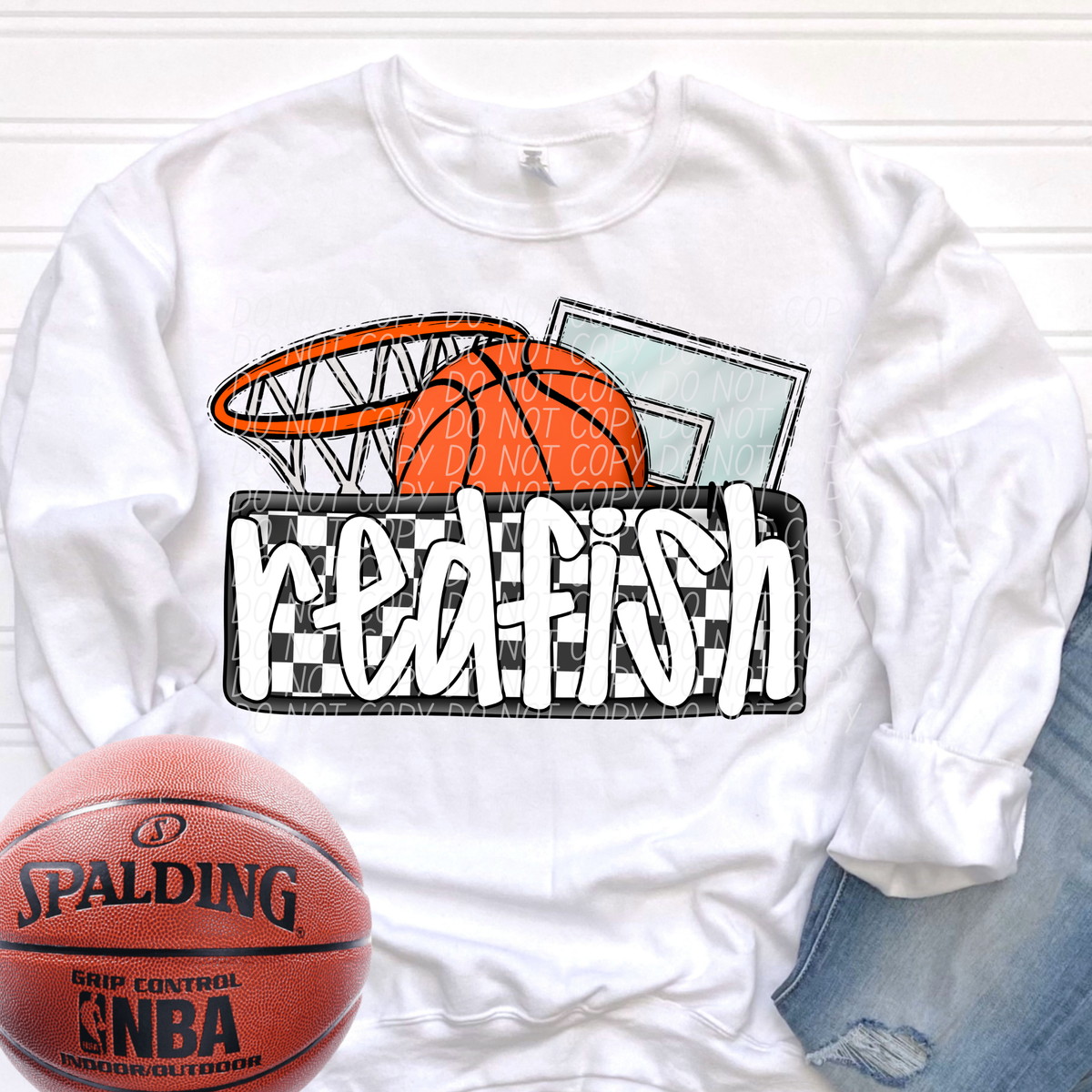 Basketball Redfish (City) DTF transfer