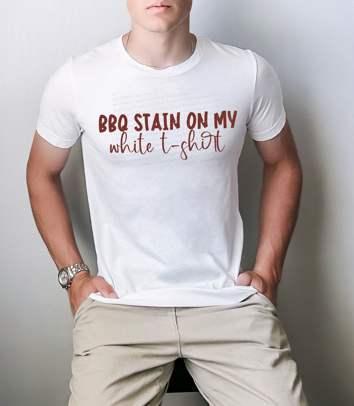 BBQ Stain On My White T-shirt 117116 DTF Transfer
