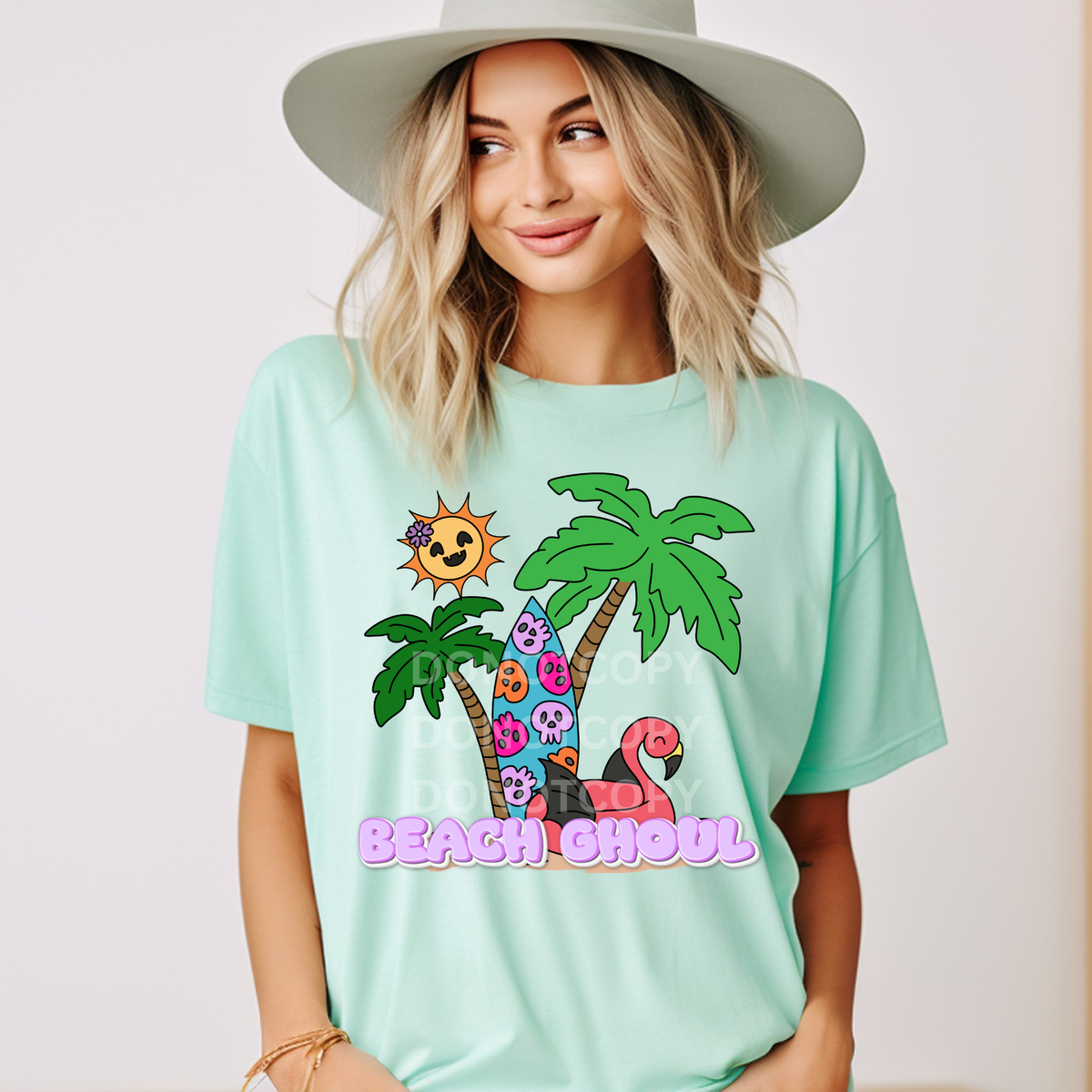 Beach ghoul palm trees (CSG) DTF Transfer
