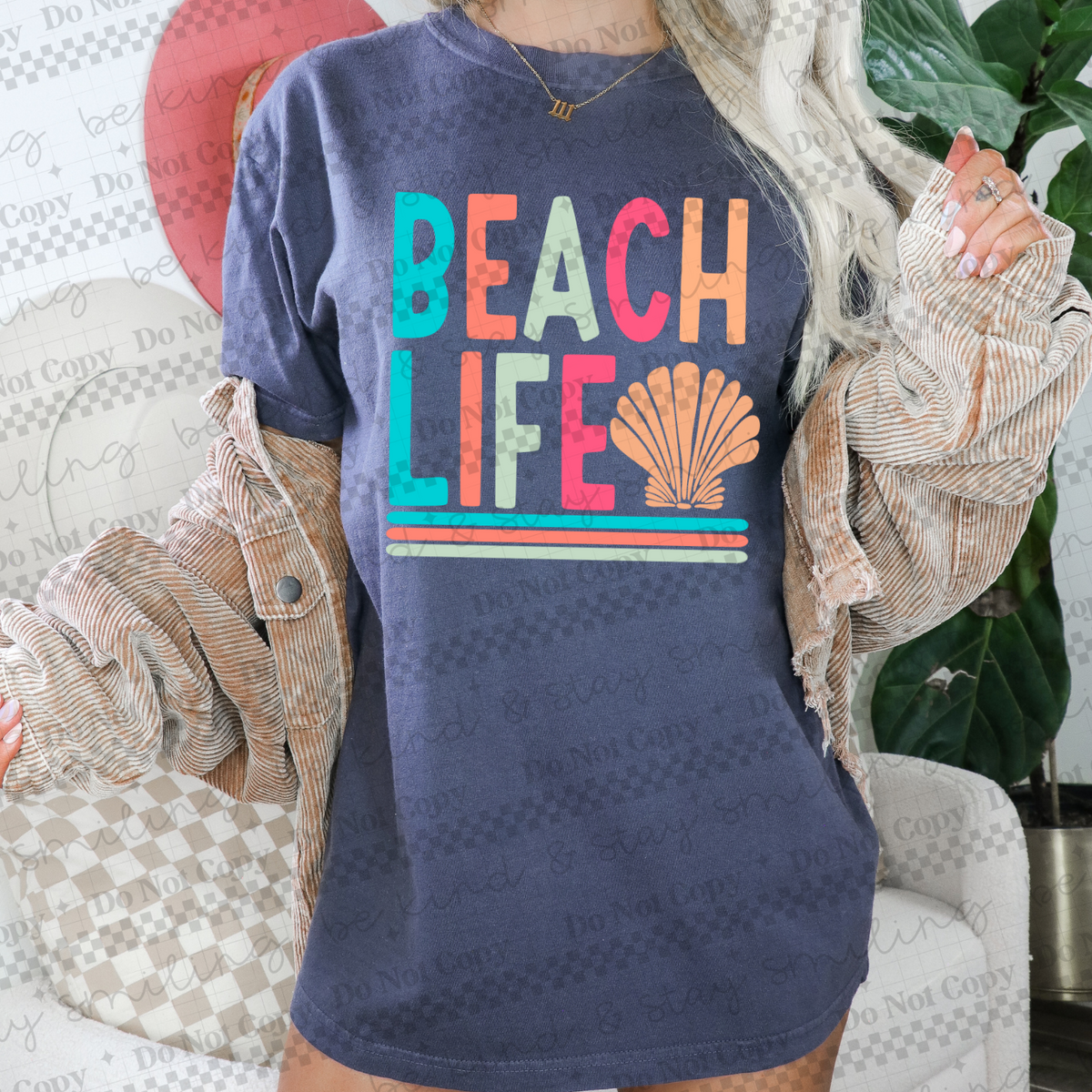 Beach Life Pastels (CMLD) 102765 DTF transfer