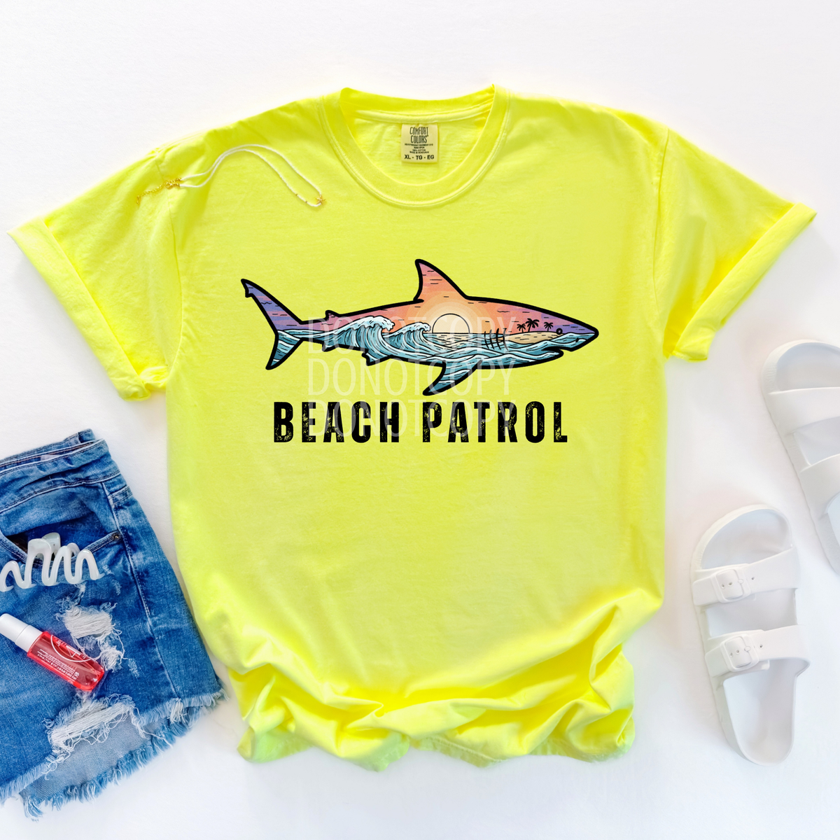 Beach patrol shark (CSG) DTF Transfer